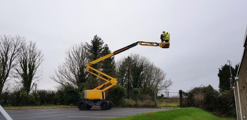 Large MEWP extends during training at Providence