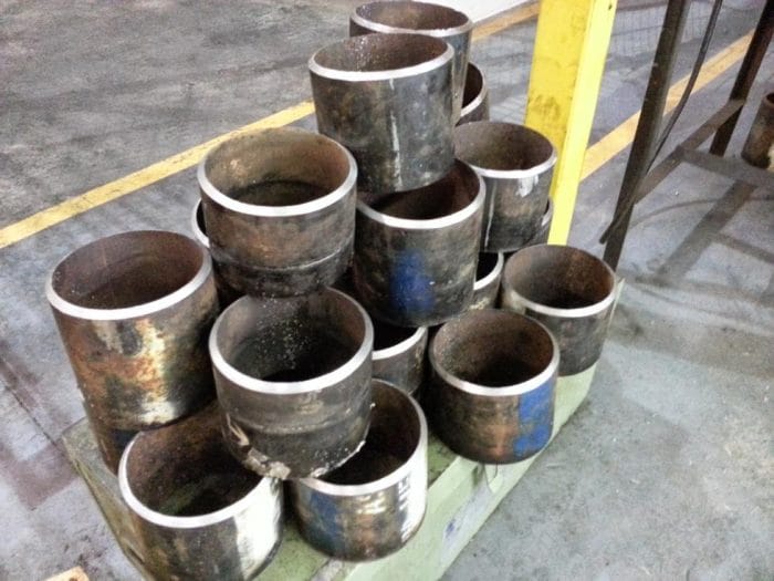 Pipe prepped ready for welder training at Providence